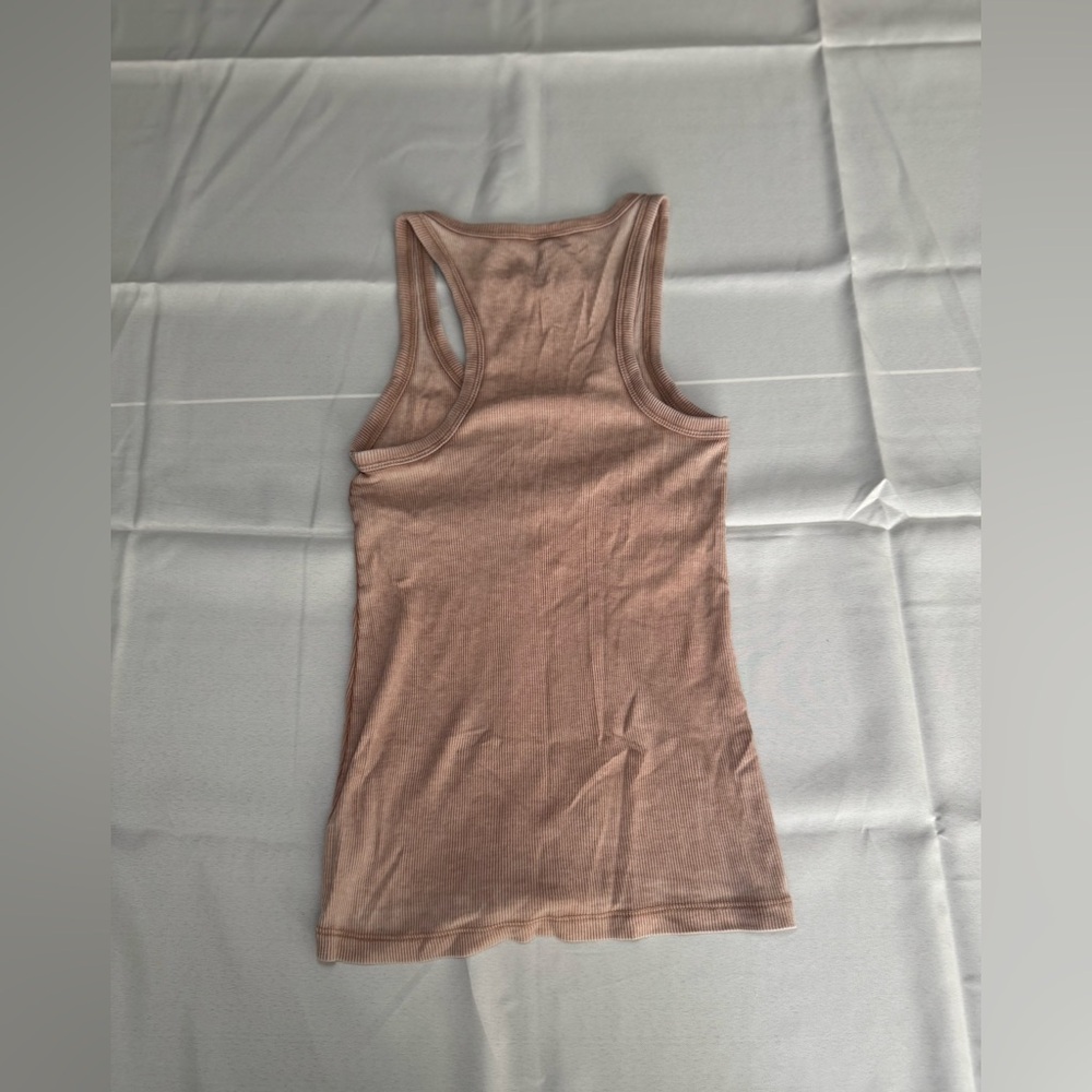 Aerie Real Soft small Henley Taupe tank Top - Picture 2 of 3